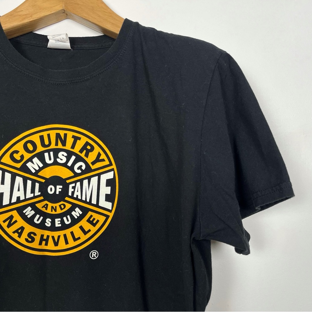Men 100% Cotton Black Country Music Hall of Fame Nashville T-Shirt Size Large - Picture 5 of 9